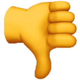 Thumbs down clipart